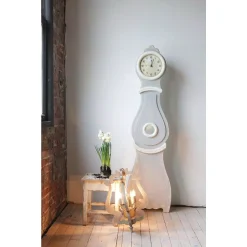 Wall Clocks 3R Studios Distressed Grey Grandfather Clock -Globe Sales 3r studios wall clocks da4686 c3 1000