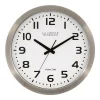 Wall Clocks La Crosse Technology 16 In. Analog Atomic Clock -Globe Sales aluminum la crosse technology wall clocks wt 3161wh 64 1000