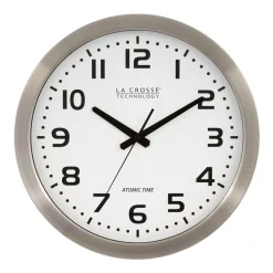 Wall Clocks La Crosse Technology 16 In. Analog Atomic Clock