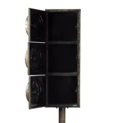 Table Clocks Zentique Antique Grey Floor Clock With 3 Clock Faces And Storage -Globe Sales antique grey zentique table clocks pc028 4f 1000