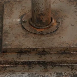 Table Clocks Zentique Antique Grey Floor Clock With 3 Clock Faces And Storage -Globe Sales antique grey zentique table clocks pc028 fa 1000