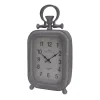 Table Clocks A & B Home Old Town Table Clock – Antique Silver – Tall -Globe Sales antique silver a b home table clocks hp42536 64 1000
