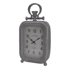 Table Clocks A & B Home Old Town Table Clock – Antique Silver – Tall
