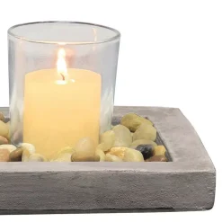 Candle Holders Stonebriar Collection 5 In. D Votive Candle Holder Set With Tray -Globe Sales beige cream stonebriar collection candle holders br 5046a c3 1000