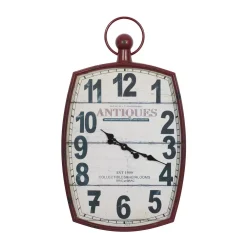 Wall Clocks LITTON LANE 33 In. X 19 In. Antique Reproduction Style Wall Clock