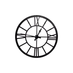 Wall Clocks 3R Studios Black Metal Framed Wall Clock