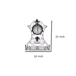 Table Clocks Benjara Epoch Black Metal Outdoor Clock 12 Table Clocks Benjara Epoch Black Metal Outdoor Clock -Globe Sales black benjara table clocks 35422 44 1000