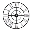 Wall Clocks Bulova 60 In. H X 60 In. W Weathered Metal Case Round Oversized Wall Clock -Globe Sales black bulova wall clocks c4877 64 1000
