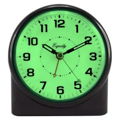Table Clocks Equity By La Crosse Large 4.72 In. Black Analog Alarm Table Clock With Night Vision Technology -Globe Sales black equity by la crosse table clocks 14080 1f 1000