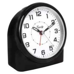 Table Clocks Equity By La Crosse Large 4.72 In. Black Analog Alarm Table Clock With Night Vision Technology -Globe Sales black equity by la crosse table clocks 14080 44 1000