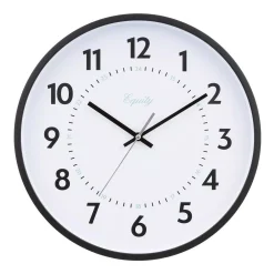 Wall Clocks Equity By La Crosse 14 In. Commercial Black Analog Wall Clock