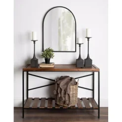 Candle Holders Kate And Laurel Bedrick Black Wood Candle Holder (Set Of 3) -Globe Sales black kate and laurel candle holders 214457 31 1000