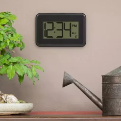 Table Clocks La Crosse Technology Digital Wall Clock With Temperature & Countdown Timer
