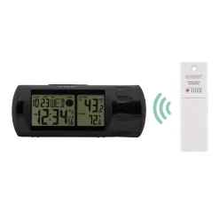 Table Clocks La Crosse Technology WWVB Round LCD Projection Alarm Clock With Out Temperature 11 Table Clocks La Crosse Technology WWVB Round LCD Projection Alarm Clock With Out Temperature -Globe Sales black la crosse technology table clocks 616 143 4f 1000