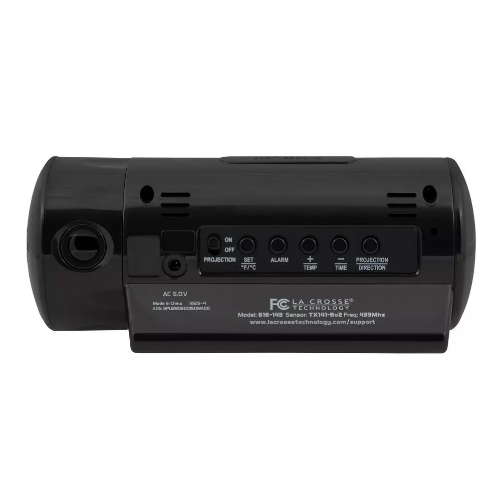 Table Clocks La Crosse Technology WWVB Round LCD Projection Alarm Clock With Out Temperature 4 Table Clocks La Crosse Technology WWVB Round LCD Projection Alarm Clock With Out Temperature - Image 2