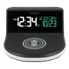 Table Clocks La Crosse Technology Wireless Charging Alarm Clock With Glowing Light Base