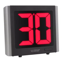 Table Clocks La Crosse Technology LED Countdown/Up Digital Timer With 12 Ft. Power Cord -Globe Sales black la crosse technology table clocks 919 1614 1f 1000