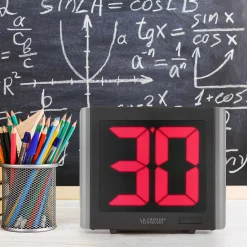 Table Clocks La Crosse Technology LED Countdown/Up Digital Timer With 12 Ft. Power Cord -Globe Sales black la crosse technology table clocks 919 1614 31 1000