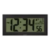 Wall Clocks La Crosse Technology 15 In. Extra-Large Textured Atomic Digital Clock -Globe Sales black la crosse technology wall clocks 515 1419 int 64 1000
