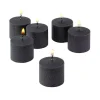 Candles Light In The Dark 10 Hour Black Unscented Votive Candle (Set Of 36)