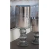 Candle Holders LITTON LANE 16 In. Smoked Black Cylindrical Glass Baluster Candle Holder -Globe Sales black litton lane candle holders 24682 64 1000