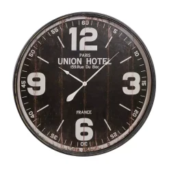 Wall Clocks LITTON LANE 35 In. Old World Inspired Vintage Round Wall Clock