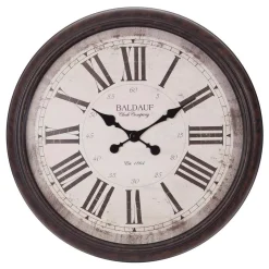 Wall Clocks Pinnacle Baldaud Roman Numeral Antique Bronze Wall Clock