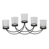 Candle Holders Stonebriar Collection Black Metal 5-Votive Candle Holder Centerpiece