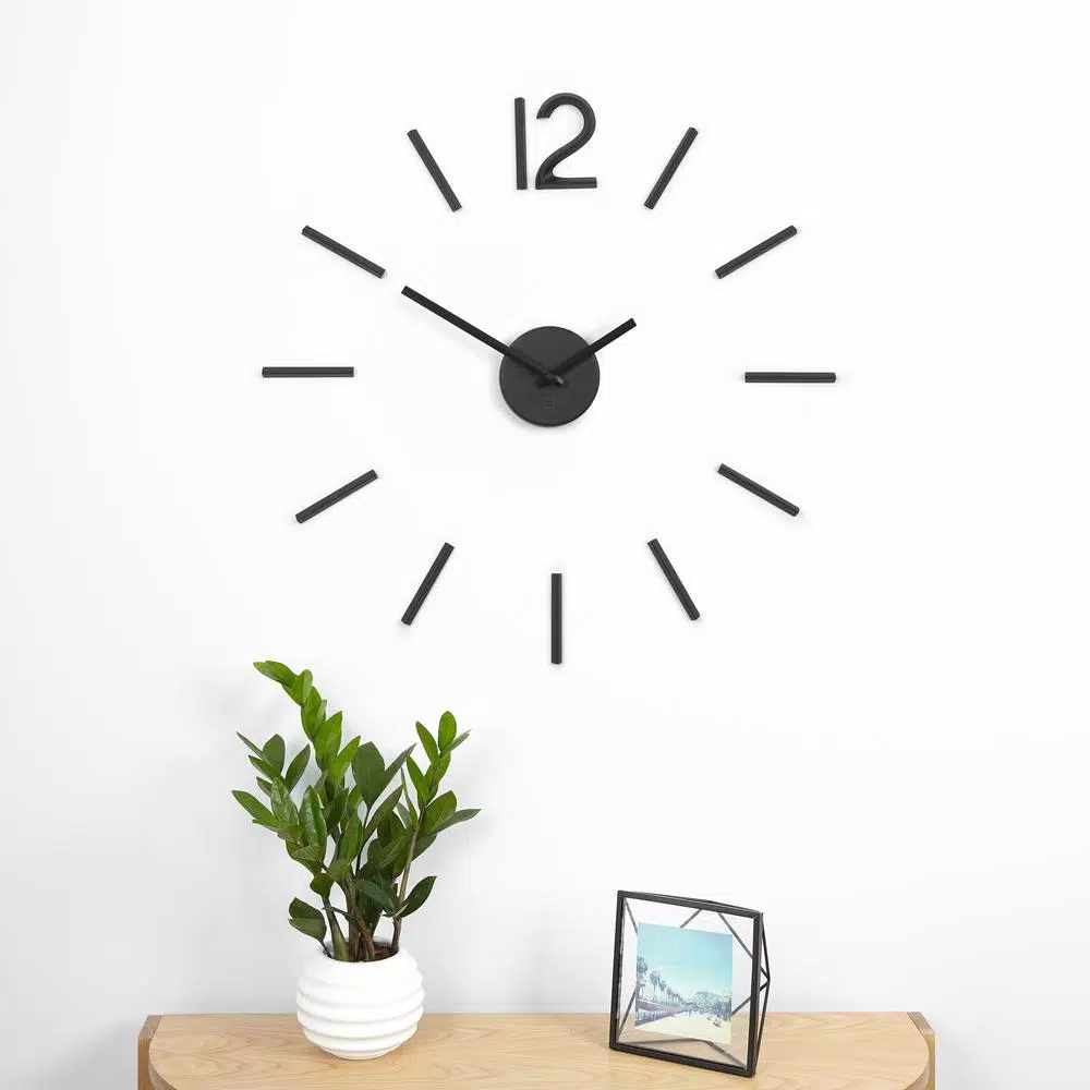 Wall Clocks Umbra Blink Clock Black 8 Wall Clocks Umbra Blink Clock Black - Image 6