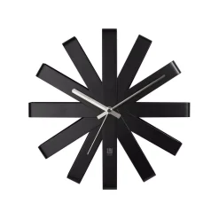 Wall Clocks Umbra Ribbon 12 In. Black Wall Clock 9 Wall Clocks Umbra Ribbon 12 In. Black Wall Clock -Globe Sales black umbra wall clocks 118070 040 4f 1000