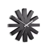 Wall Clocks Umbra Ribbon 12 In. Black Wall Clock -Globe Sales black umbra wall clocks 118070 040 64 1000