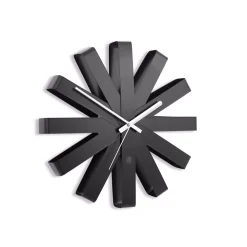 Wall Clocks Umbra Ribbon 12 In. Black Wall Clock