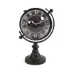 Table Clocks Zentique Constellation Designed Rotating Globe Shaped Table Clock