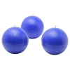 Zest Candle 3 In. Blue Ball Candles (6-Box) -Globe Sales blue zest candle candles cbz 020 64 1000
