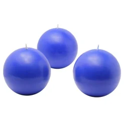 Zest Candle 3 In. Blue Ball Candles (6-Box)