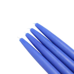 Zest Candle 6 In. Blue Taper Candles (Set Of 12) -Globe Sales blue zest candle candles cez 013 c3 1000