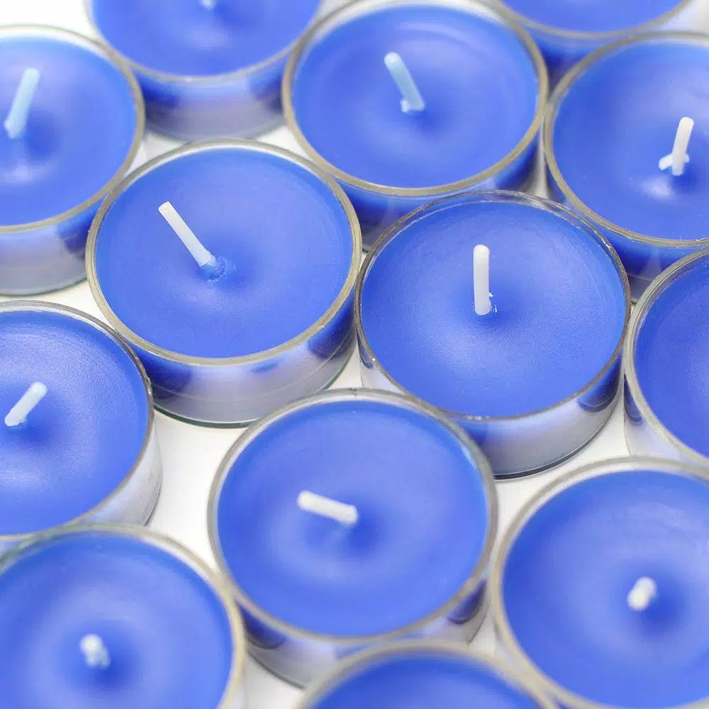 Zest Candle 1.5 In. Blue Tealight Candles (50-Pack) 4 Zest Candle 1.5 In. Blue Tealight Candles (50-Pack) - Image 2
