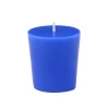 Zest Candle 1.75 In. Blue Votive Candles (12-Box) -Globe Sales blue zest candle candles cvz 011 64 1000