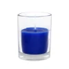 Zest Candle 2 In. Blue Round Glass Votive Candles (12-Box)