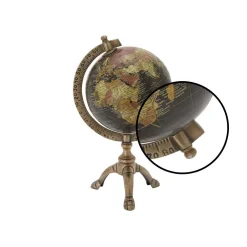 Globes LITTON LANE 12 In. Vintage Globe Bronze Tripod -Globe Sales bronze litton lane globes 24492 4f 1000