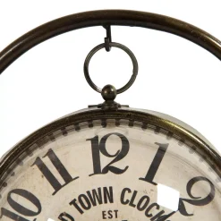 Table Clocks Zentique Pendulum Sphered Distressed Gold Table Clock 8 Table Clocks Zentique Pendulum Sphered Distressed Gold Table Clock -Globe Sales bronze zentique table clocks pc082 4f 1000