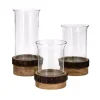 IMAX Damari Pillar Candle Holders (Set Of 3) -Globe Sales brown imax candle holders 14508 3 64 1000