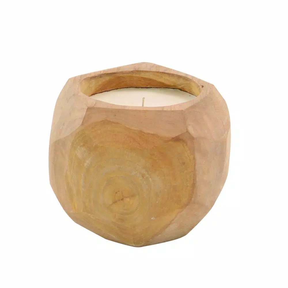 Candles LITTON LANE Brown Coconut-Shaped Wax Candle 4 Candles LITTON LANE Brown Coconut-Shaped Wax Candle - Image 2
