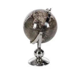 Globes LITTON LANE 11 In. Decorative Globe With Stand -Globe Sales brown litton lane globes 43486 44 1000