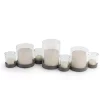 Candle Holders DANYA B Bubbles Rust Multiple Hurricane Candle Holder For 7 Candles