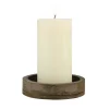 Candle Holders Stonebriar Collection 12 In. X 12 In. Rustic Brown Wood And Metal Candle Tray