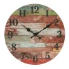 Wall Clocks Stonebriar Collection Farmhouse Worn Wood Wall Clock -Globe Sales browns tans stonebriar collection wall clocks sb 6149a 64 1000