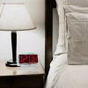 Table Clocks Equity By La Crosse Clear 1.8 In. Red LED Alarm Table Clock