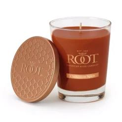ROOT CANDLES Veriglass Cinnamon Spice Scented Filled Jar Candle -Globe Sales copper root candles candles 8870266 76 1000