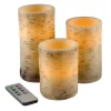 Flameless Candles Lavish Home Cream Flameless Birch Bark Candle Set -Globe Sales cream lavish home flameless candles m022008 64 1000